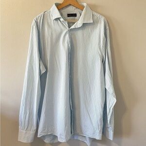 Men's Blue Striped Shirt